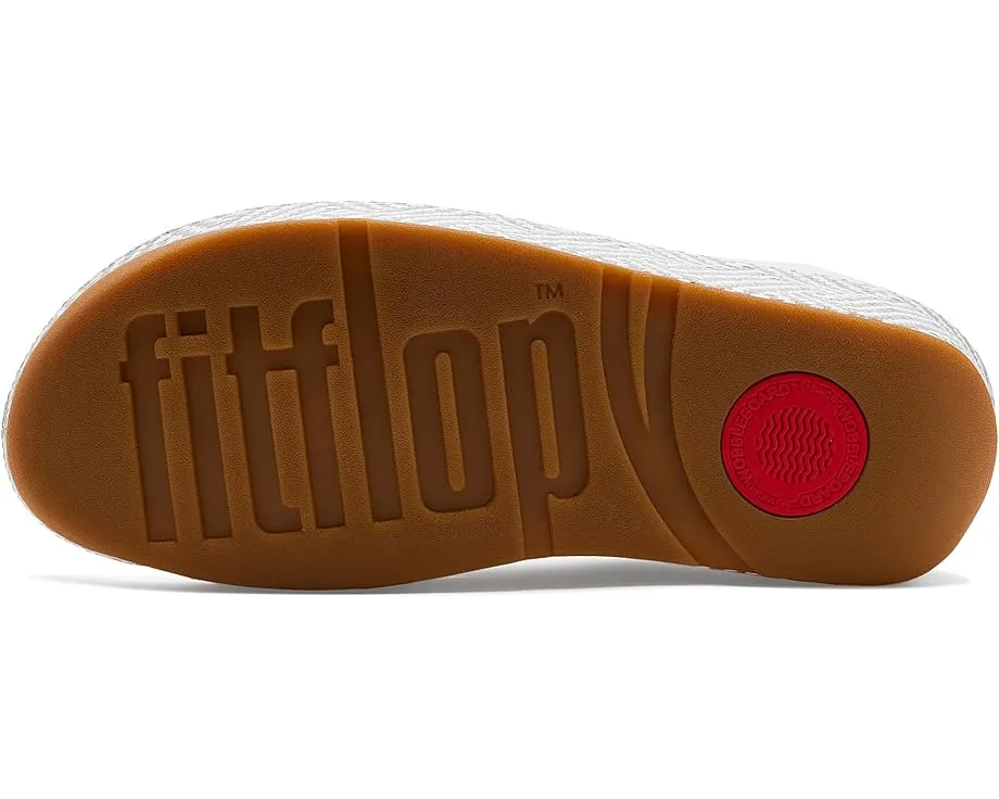 Сандалии Lulu Lux Cross Slides с переплетением из кожи и платформой от FitFlop