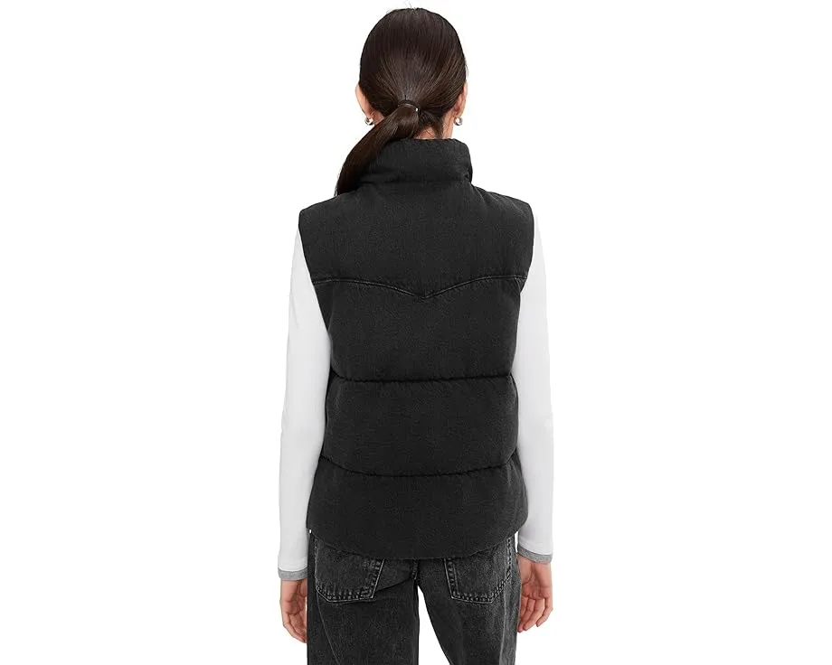 Стеганая жилетка Levi's из денима с клепками