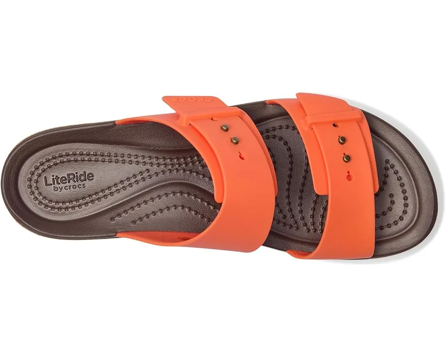 Сандалии Crocs Brooklyn Cork Buckle на пробковой платформе