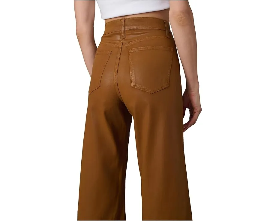 Joe's Jeans The Mia Wide Leg Ankle Coated джинсы с покрытием и длиной до щиколотки