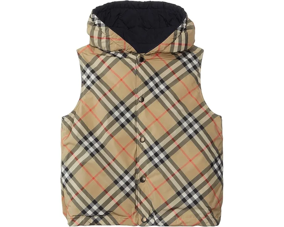 Burberry Kids стеганая безрукавка Slade Quilted Jacket для детей с капюшоном