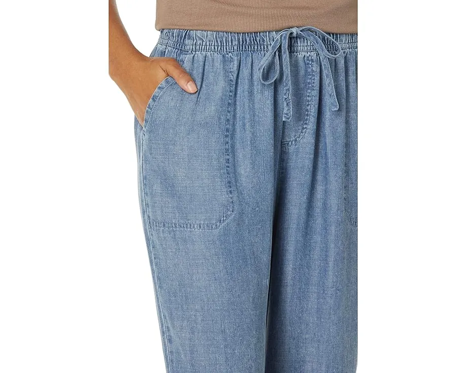 Джинсовые брюки Splendid Angie с завязками на талии и расклешенным низом