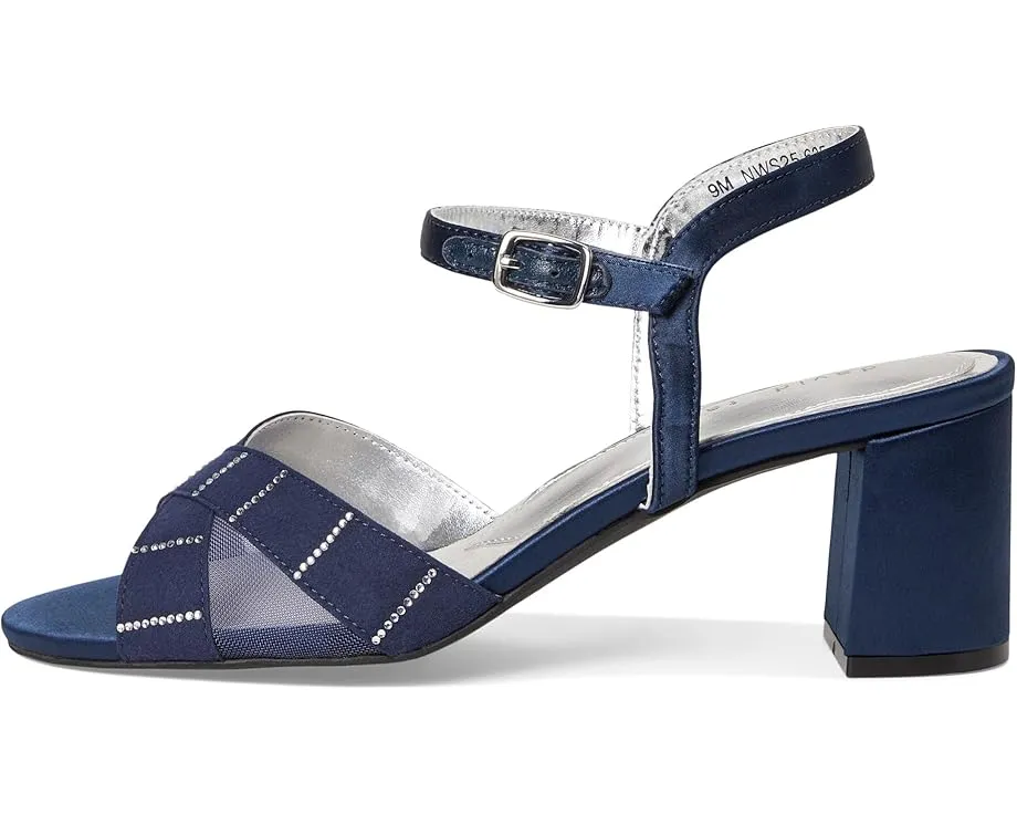 Вечерние сандалии David Tate Cocktail из атласа с ремешком на щиколотке