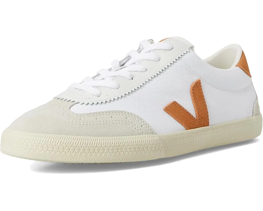 Кроссовки VEJA Volley из кожи с круглым носком и резиновой подошвой