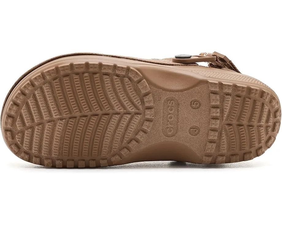 Детские сабо Crocs Classic Crafted Canvas Vegan Suede Stitch с веганским замшем