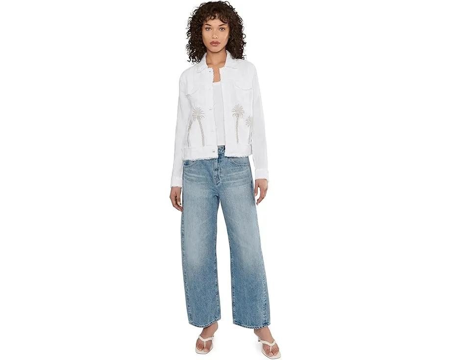 Куртка Tommy Bahama из льна с вышивкой и необработанным краем