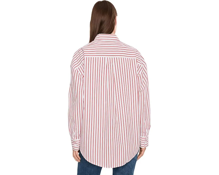 Свободная рубашка Coastal Poplin из органического хлопка от Faherty