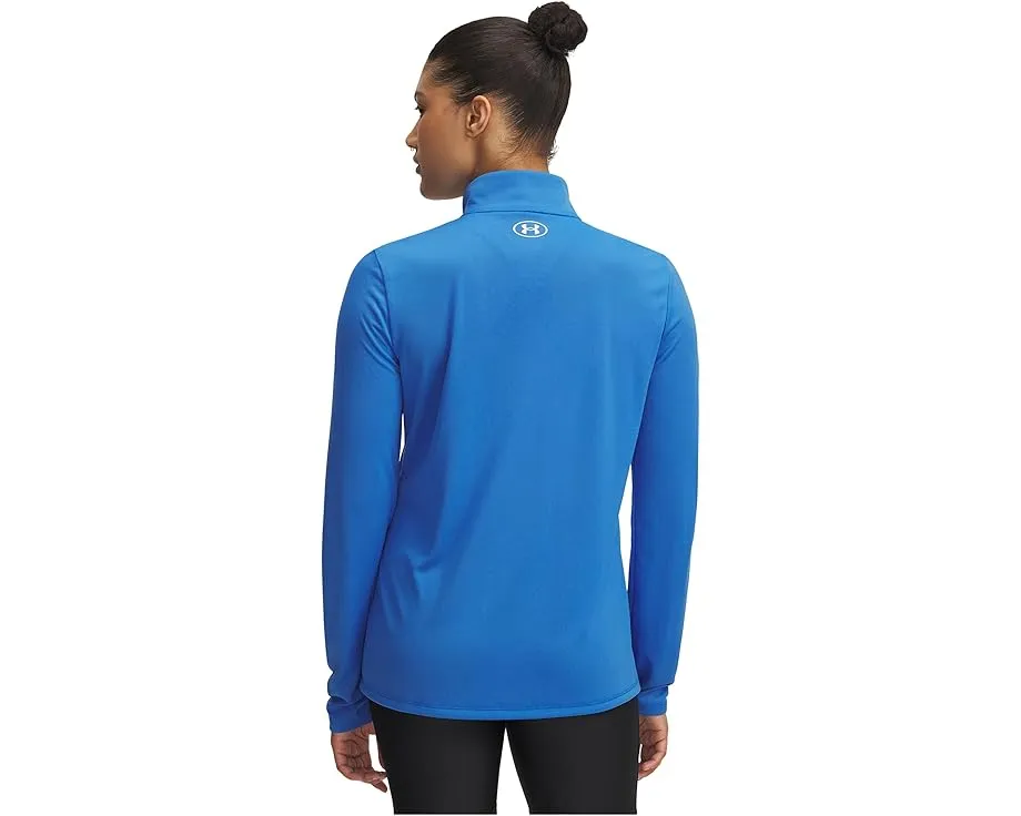 Under Armour футболка Tech 1/2 Zip Solid с воротником и длинными рукавами