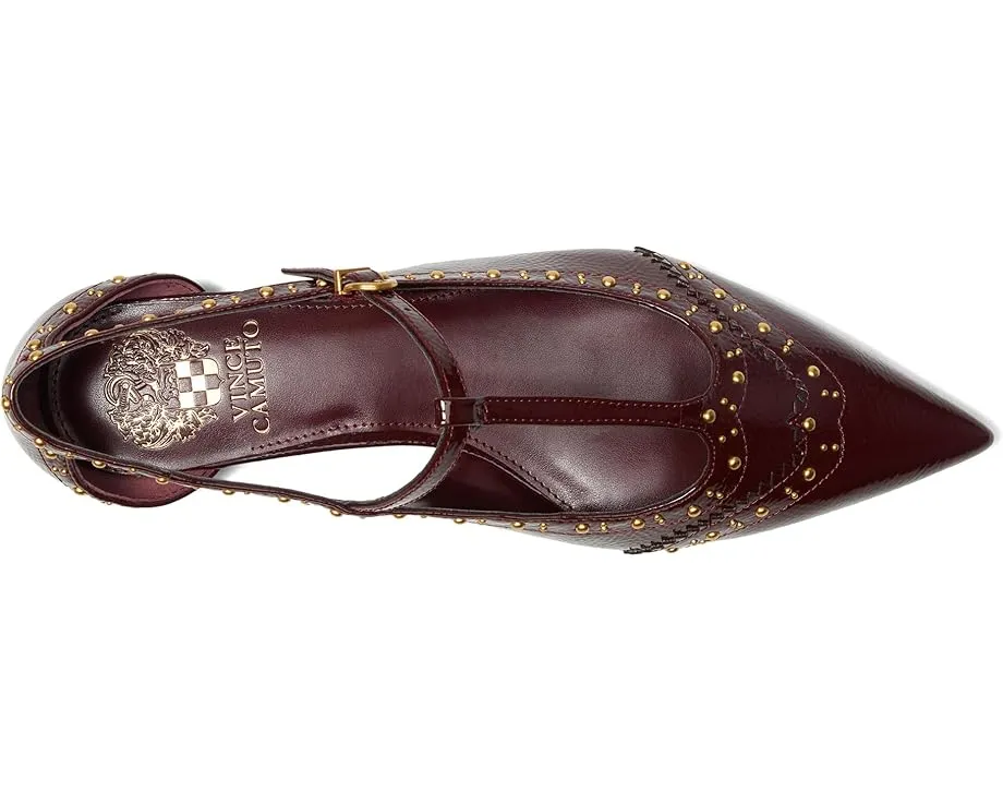 Vince Camuto Мюли Valkie на низком каблуке с Т-образным ремешком и декоративными шипами
