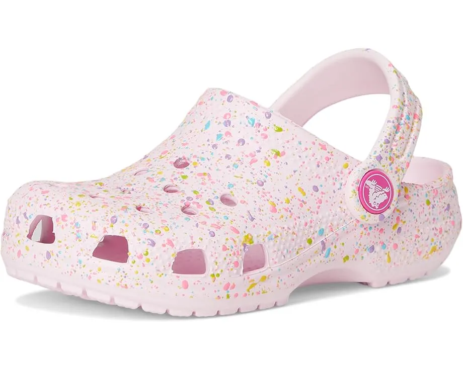 Детские классические кроксы Crocs с узорами и графикой
