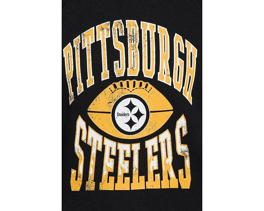 Футболка Junk Food Clothing Kids с длинным рукавом и принтом Pittsburgh Steelers для детей