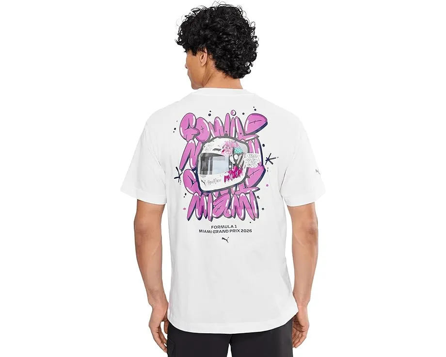 Футболка Puma Formula 1 Miami Go Wild Graphic с принтом