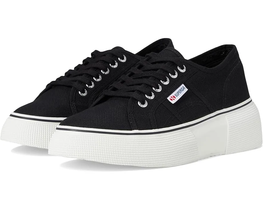 Кроссовки Superga 2287 Bubble Line на платформе с круглым носком