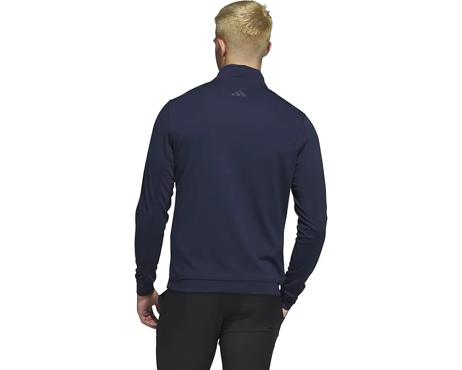 Adidas Elevated 1/4 Zip Pullover с воротником стойкой и резинками на манжетах