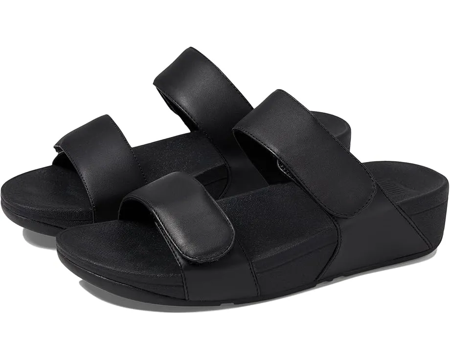 Сланцы FitFlop Lulu Adjustable Leather Slides с ремешком на липучке