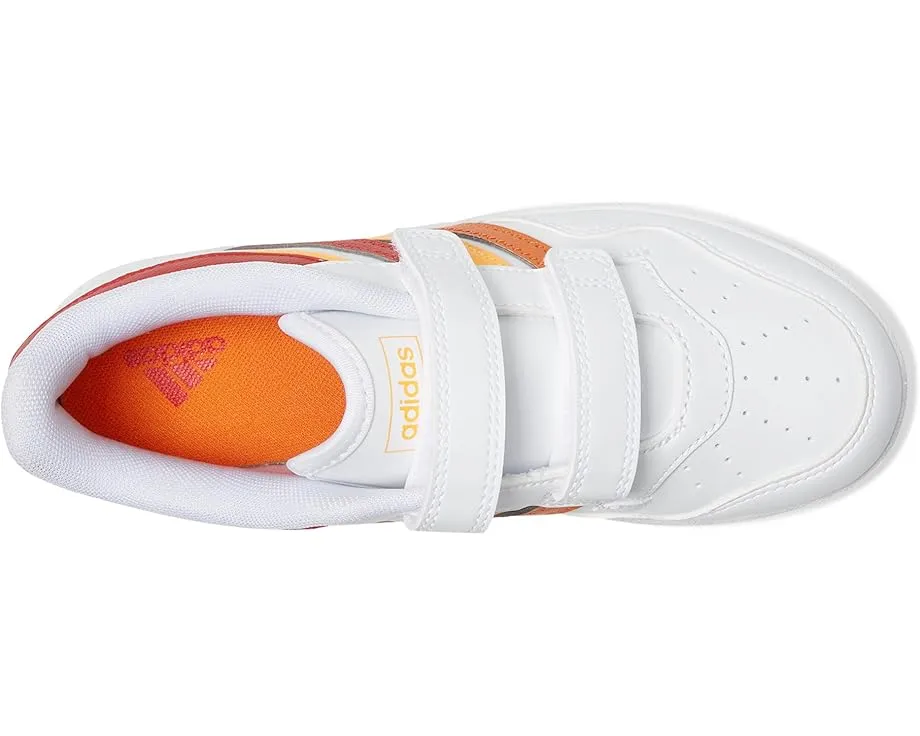 Детские кроссовки Hoops 4.0 от adidas с низким силуэтом и застежками на липучках