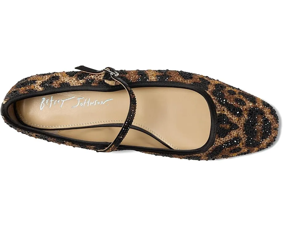 Балетки Blue by Betsey Johnson Lorel с леопардовым принтом и стразами