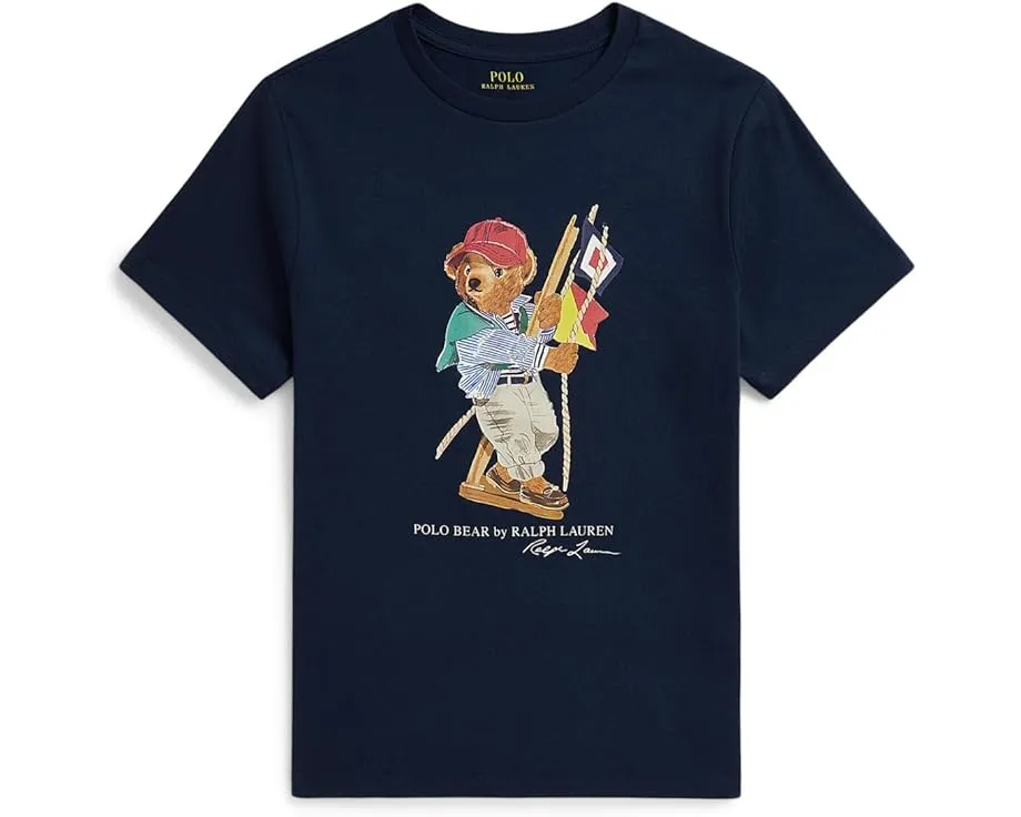 Детская футболка Polo Ralph Lauren с медведем из хлопкового джерси для детей старшего возраста