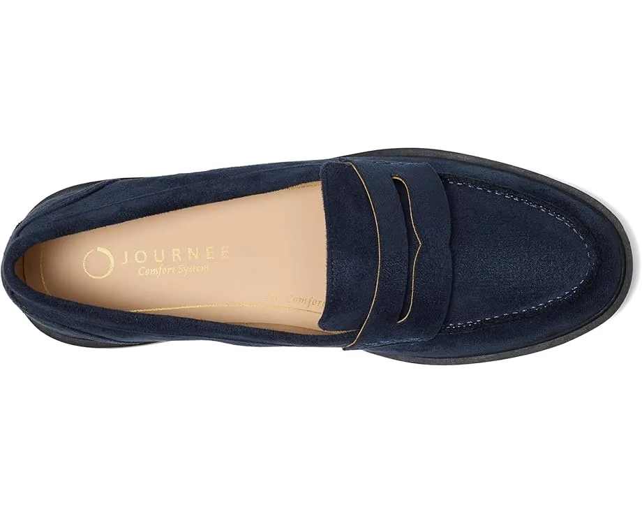 Лоферы Journee Collection Brooks на устойчивом каблуке с круглым носком