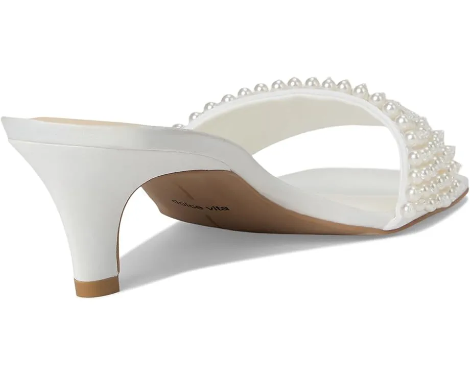 Dolce Vita Rexa Pearl босоножки из атласа с жемчужным декором