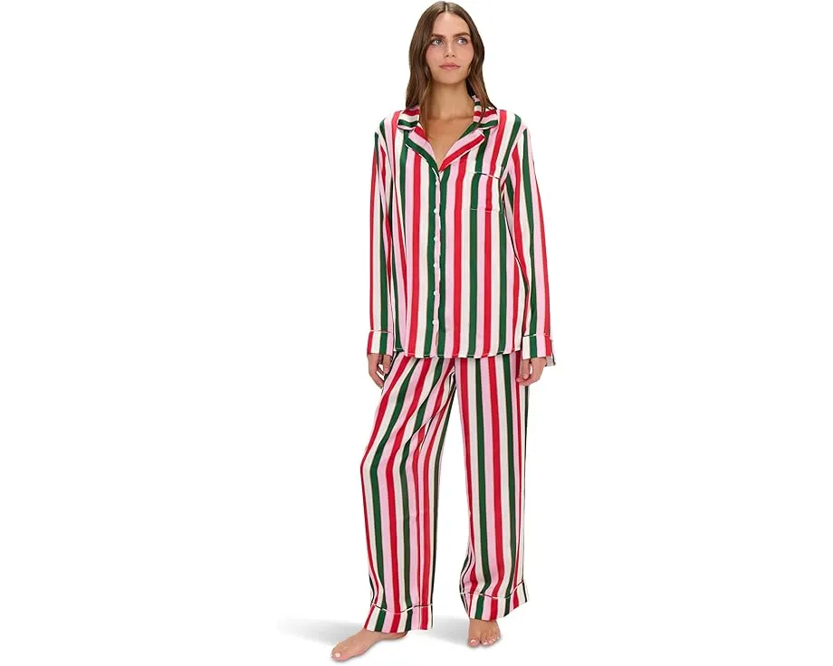 Пижамный комплект Show Me Your Mumu Classic из легкой ткани с V-образным вырезом