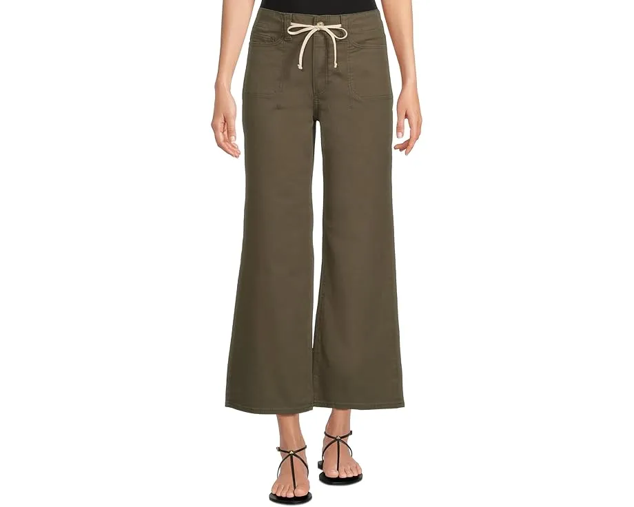 Брюки Paige Ari With Waistband Tie And Stitch Thru Pockets In Vintage Forester Green