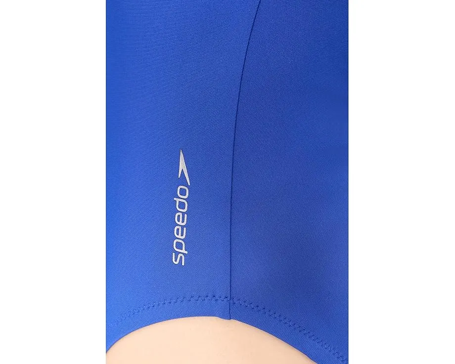 Цельный купальник Speedo Solid Racerback с открытой спиной из переработанного полиэстера