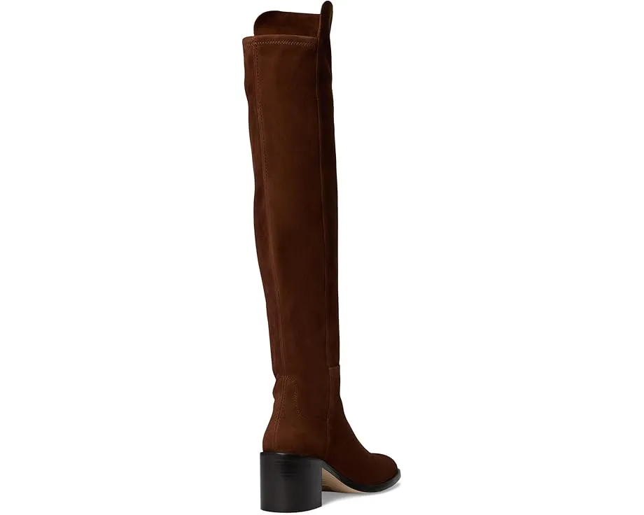 Ботинки Stuart Weitzman 5050 Finn до колена с квадратным носком на массивном каблуке