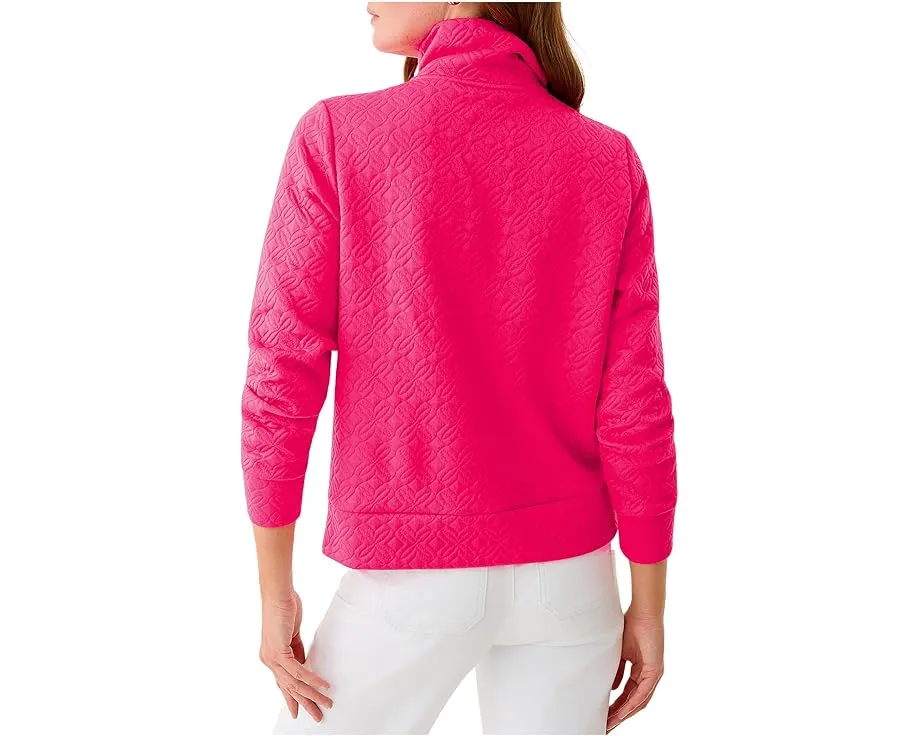 Поло Eleni с полузастежкой и длинными рукавами Lilly Pulitzer