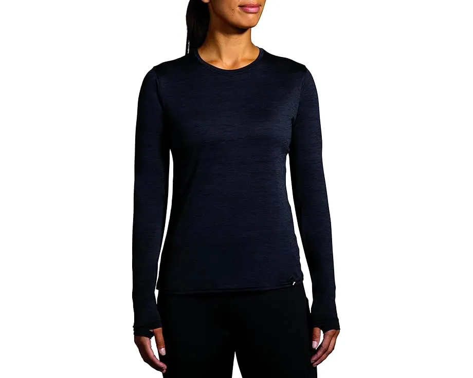 Беговой лонгслив Brooks Luxe Long Sleeve с защитой от солнца UPF 50+