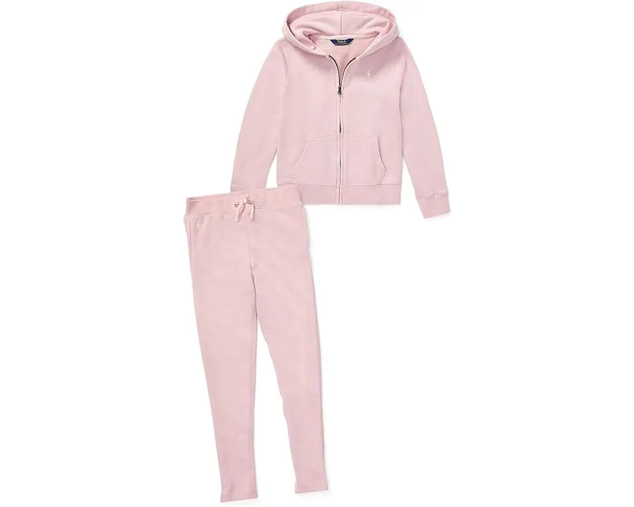 Худи Polo Ralph Lauren Kids из мягкого флиса с капюшоном и карманами-кенгуру