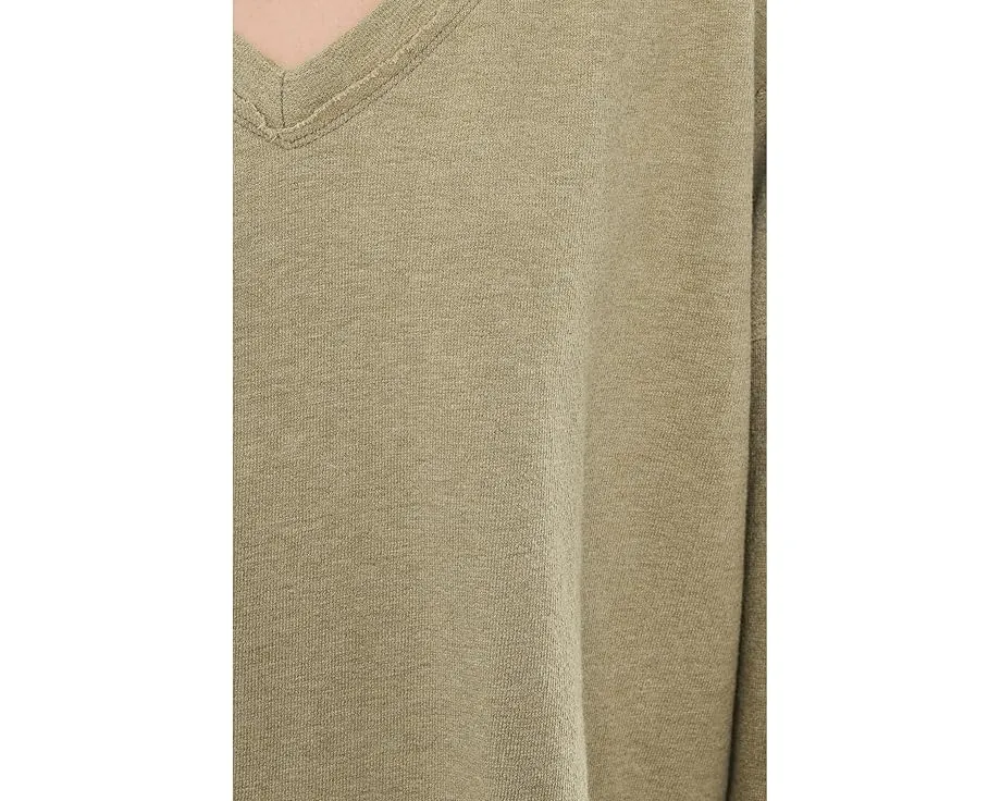 Длинный свитшот с V-образным вырезом Mod-o-doc из 100% хлопка