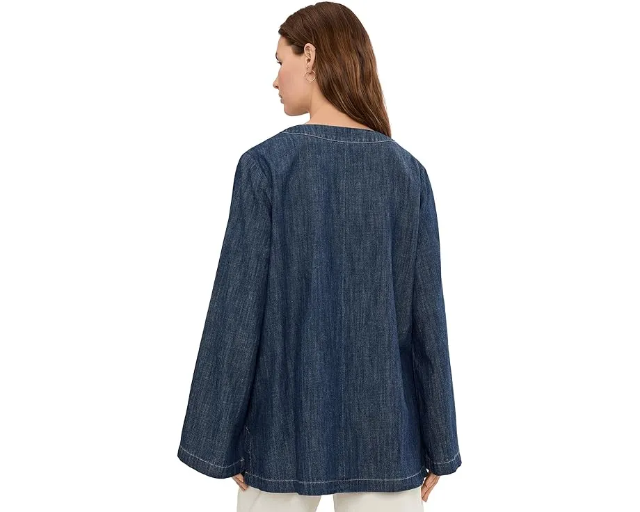 Джинсовая туника с расклешенными рукавами от NYDJ