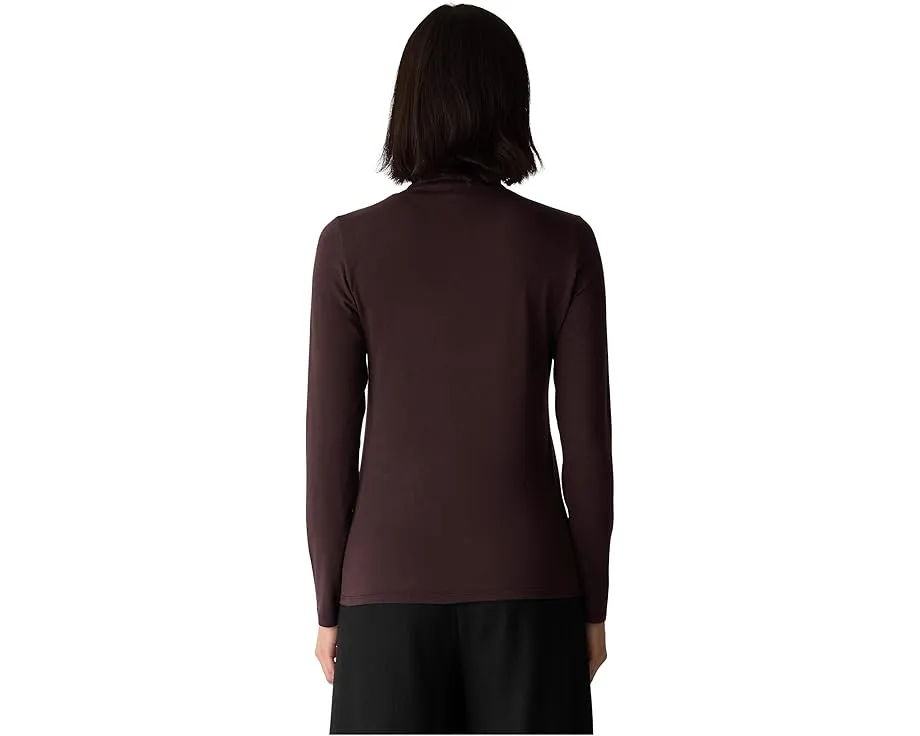 Eileen Fisher легкий полупрозрачный водолазный топ из тенселя и органического хлопка