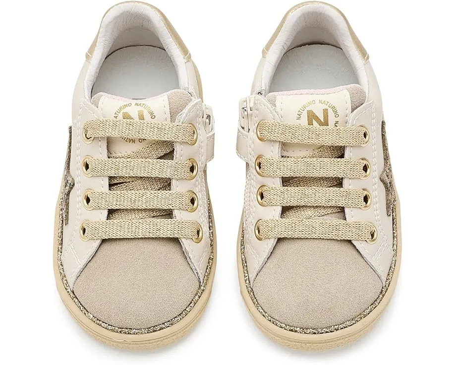 Детские туфли Naturino Pinn Zip с боковой молнией и звездами из блесток