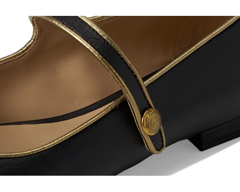 Туфли-оксфорды Londyn из кожи Mary Jane с металлизированной отделкой от Lauren Ralph Lauren