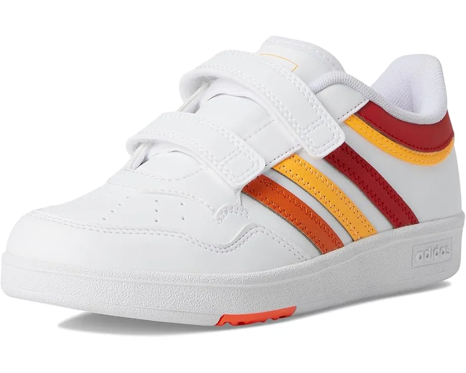 Детские кроссовки Hoops 4.0 от adidas с низким силуэтом и застежками на липучках