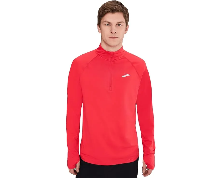 Куртка Brooks Dash 1/4 Zip 3.0 с воротником стойкой и отверстиями для большого пальца