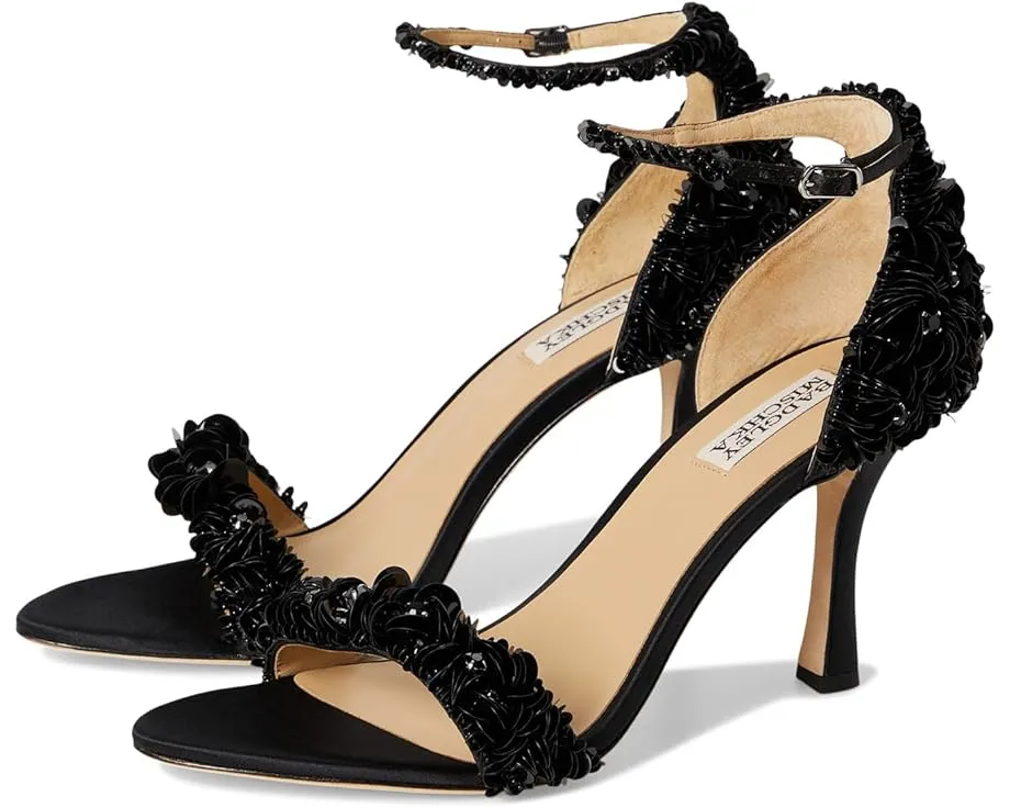 Босоножки Badgley Mischka Venus на шпильке с кристаллами и перекрестными ремешками