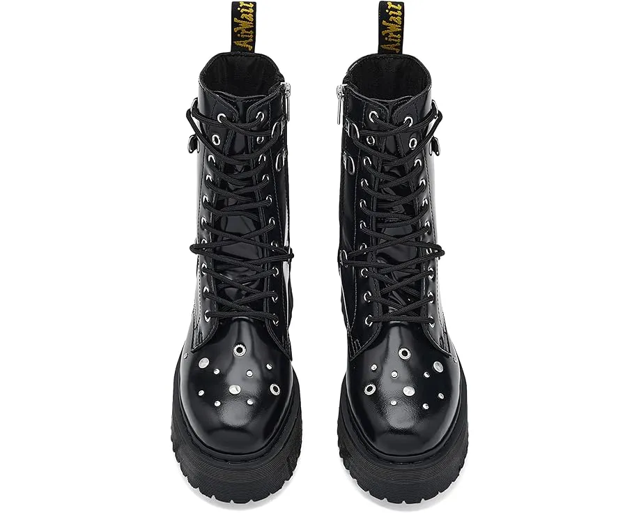 Ботинки Dr. Martens Jadon Hi Hardware на платформе с заклепками
