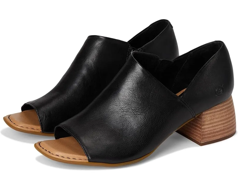 Ботильоны Sher из итальянской кожи с открытым носком и закрытой пяткой