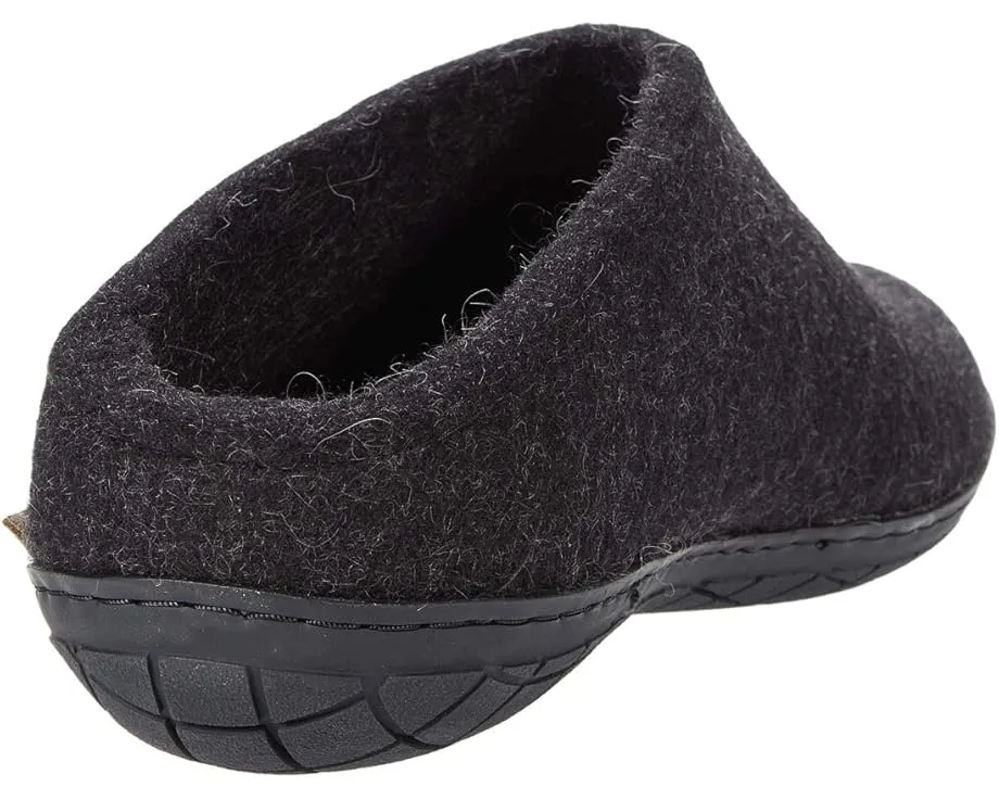Войлочные тапочки Glerups Wool Slip-On с резиновой подошвой и влагоотводящим эффектом