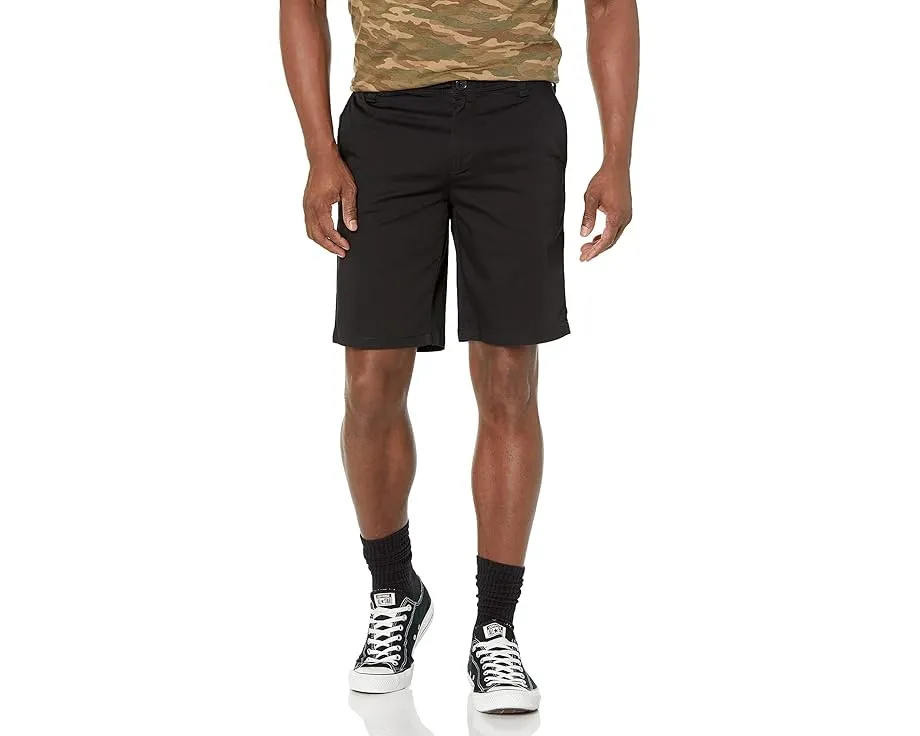 Классические бермуды Armani Exchange из смесовой ткани с поясом на шлевках