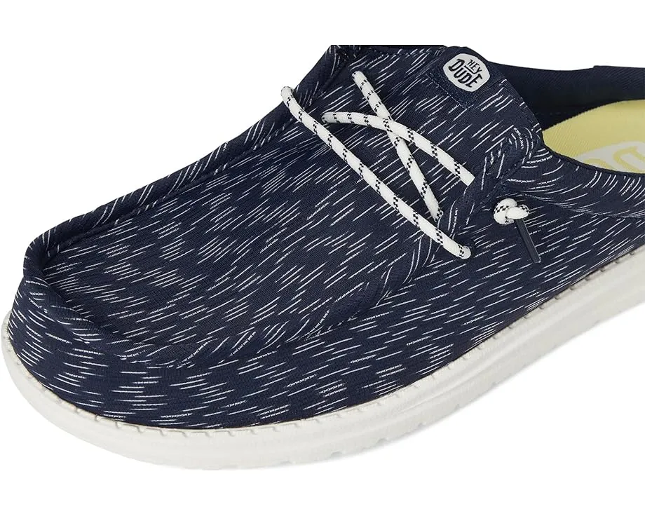 Кроссовки Hey Dude Wally Slip Jersey Jacquard с дышащим верхом и технологией Flex & Fold