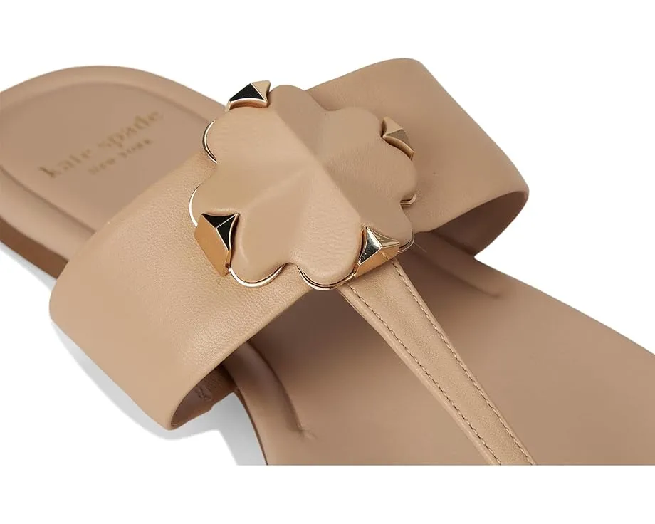 Kate Spade New York сандалии Spade Flower с цветочным мотивом на кожаной подошве