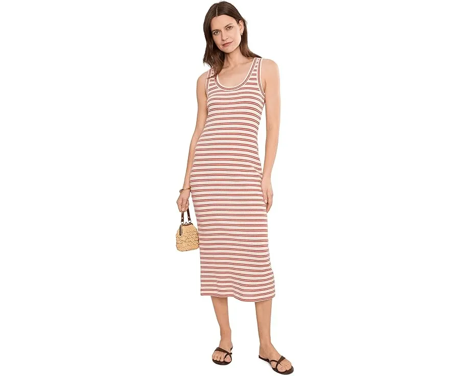Платье миди Madewell Bloom Texture Tank с полоской