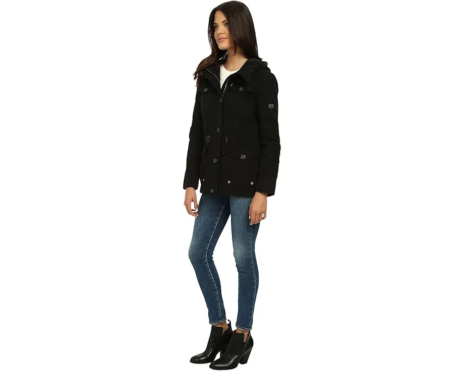 Куртка Levi's Washed Cotton Military с капюшоном и четырьмя карманами