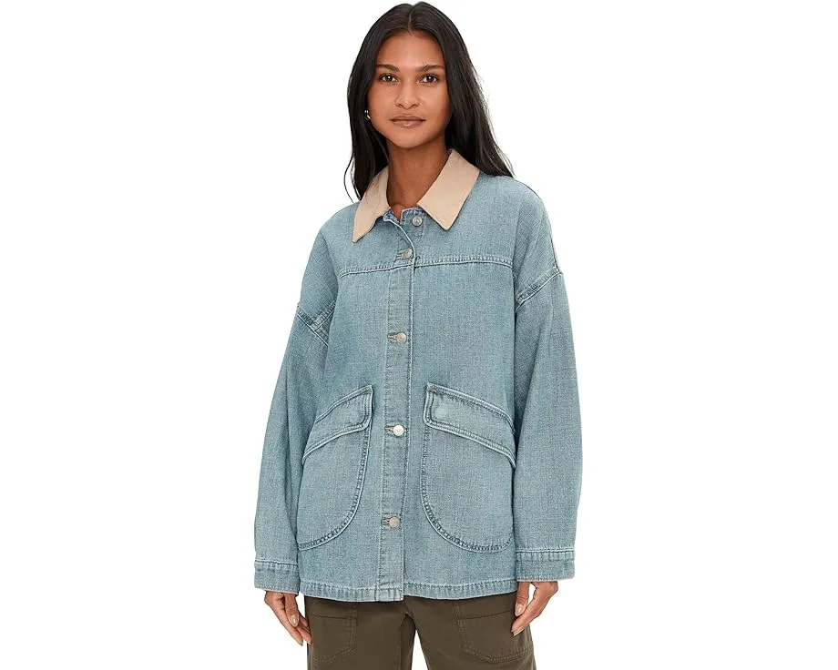 Джинсовая куртка Free People We The Free Lemon с контрастным воротником