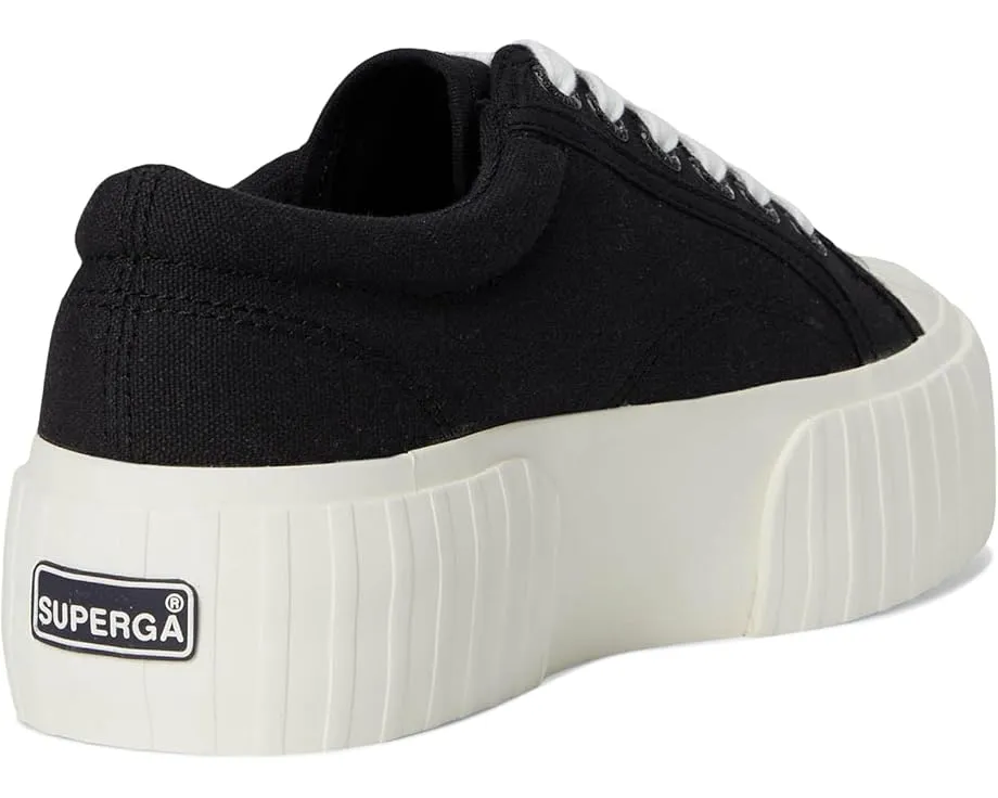 Кроссовки Superga 2631 Stripe Platform на массивной подошве с резиновым носком