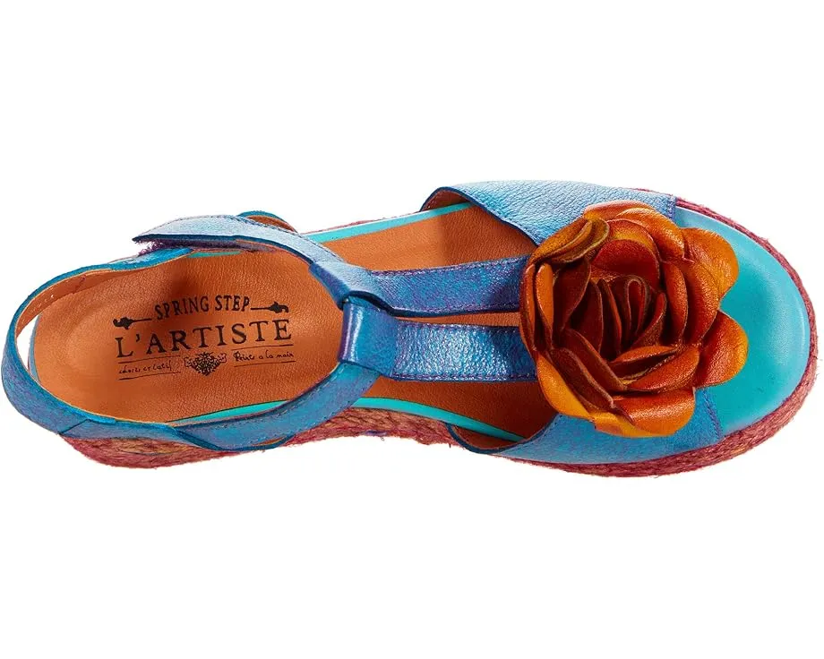 L'Artiste by Spring Step Tempest сандалии на платформе с ручной росписью и цветком